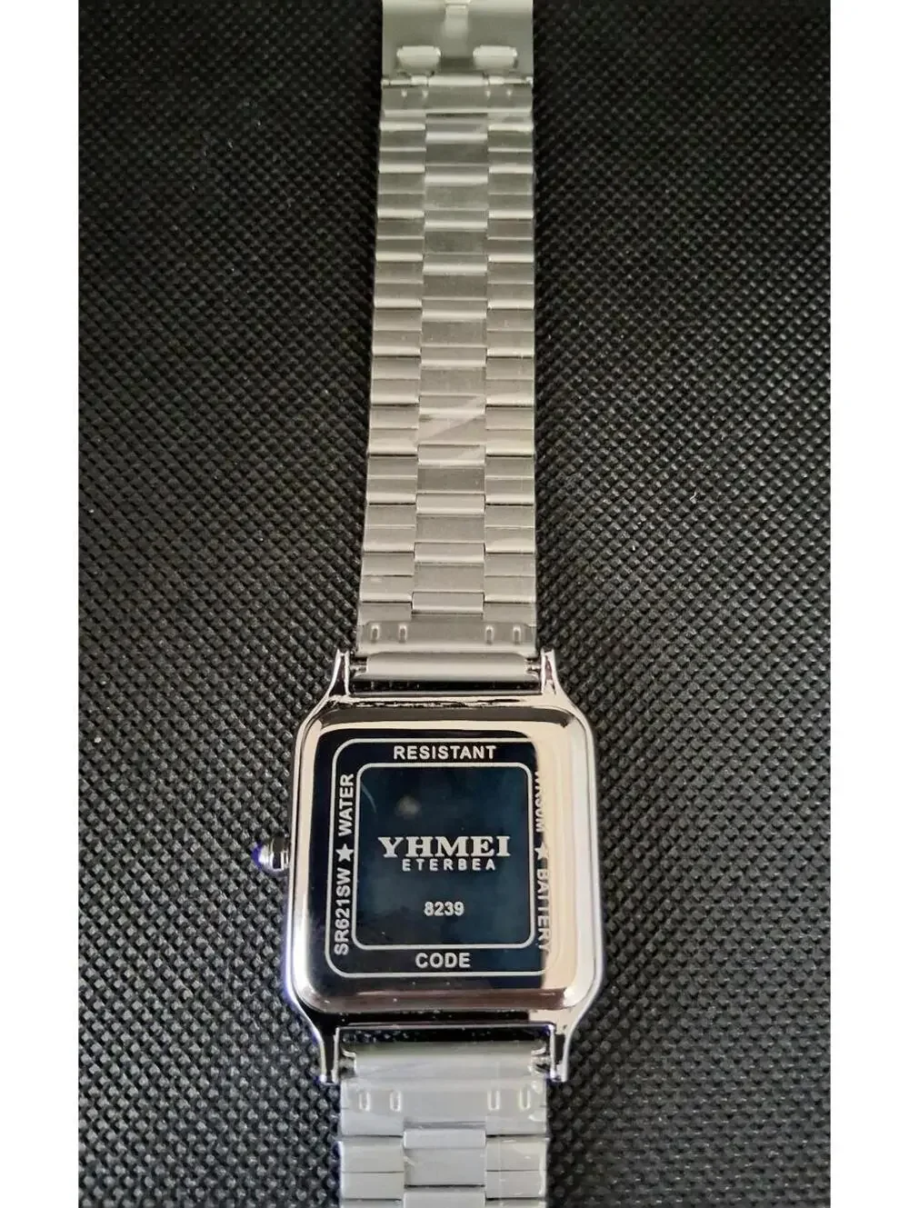 Men's Luxury Square Dial Stainless White Watch